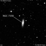 NGC 7358 - линзовидная галактика. Описание NGC 7358:, Галактика в созвездии Тукан