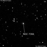 NGC 7366 - спиральная галактика. Описание NGC 7366:, Галактика в созвездии Пегас