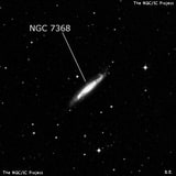 NGC 7368 - спиральная галактика с баром. Описание NGC 7368:, Галактика в созвездии Журавль