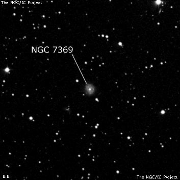NGC 7369 - спиральная галактика. Описание NGC 7369:, Галактика в созвездии Пегас