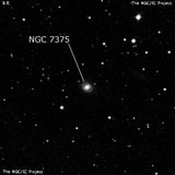 NGC 7375 - линзовидная галактика. Описание NGC 7375:, Галактика в созвездии Пегас