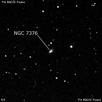 NGC 7376 - линзовидная галактика. Описание NGC 7376:, Галактика в созвездии Пегас
