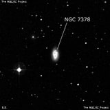 NGC 7378 - спиральная галактика с баром. Описание NGC 7378:, Галактика в созвездии Водолей