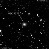 NGC 7379 - спиральная галактика с баром. Описание NGC 7379:, Галактика в созвездии Ящерица
