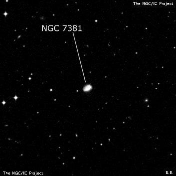NGC 7381 - галактика. Описание NGC 7381:, Галактика в созвездии Водолей