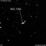 NGC 7382 - спиральная галактика. Описание NGC 7382:, Галактика в созвездии Журавль