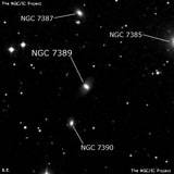 NGC 7389 - спиральная галактика с баром. Описание NGC 7389:, Галактика в созвездии Пегас
