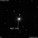 NGC 7391 - эллиптическая галактика. Описание NGC 7391:, Галактика в созвездии Водолей