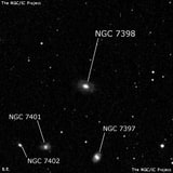 NGC 7398 - спиральная галактика. Описание NGC 7398:, Галактика в созвездии Рыбы