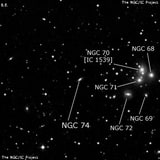 NGC 74 - спиральная галактика. Описание NGC 74:, Галактика в созвездии Андромеда