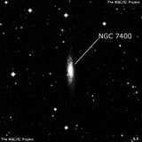NGC 7400 - галактика. Описание NGC 7400:, Галактика в созвездии Журавль