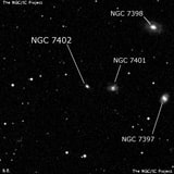 NGC 7402 - линзовидная галактика. Описание NGC 7402:, Галактика в созвездии Рыбы