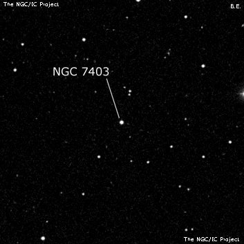 NGC 7403 - одиночная звезда. Описание NGC 7403:, Двойная звезда в созвездии Рыбы