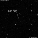 NGC 7403 - одиночная звезда. Описание NGC 7403:, Двойная звезда в созвездии Рыбы