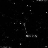 NGC 7427 - линзовидная галактика. Описание NGC 7427:, Галактика в созвездии Пегас