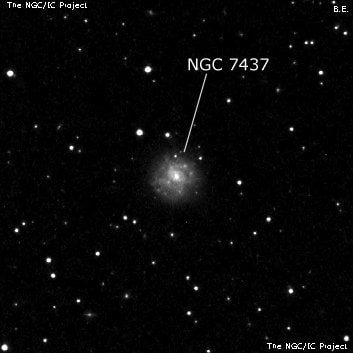 NGC 7437 - галактика. Описание NGC 7437:, Галактика в созвездии Пегас