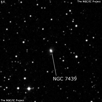 NGC 7439 - спиральная галактика с баром. Описание NGC 7439:, Галактика в созвездии Пегас