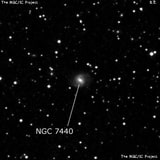 NGC 7440 - спиральная галактика с баром. Описание NGC 7440:, Галактика в созвездии Андромеда