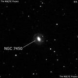 NGC 7450 - линзовидная галактика. Описание NGC 7450:, Галактика в созвездии Водолей