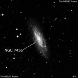 NGC 7456 - спиральная галактика. Описание NGC 7456:, Галактика в созвездии Журавль