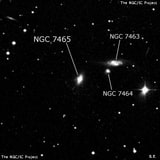 NGC 7465 - спиральная галактика с баром. Описание NGC 7465:, Галактика в созвездии Пегас