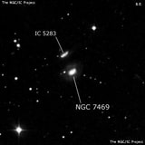 NGC 7469 - спиральная галактика с баром. Описание NGC 7469:, Галактика в созвездии Пегас
