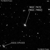 NGC 7472 - эллиптическая галактика. Описание NGC 7472:, Объект глубокого космоса в созвездии Рыбы