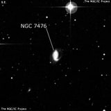 NGC 7476 - спиральная галактика с баром. Описание NGC 7476:, Галактика в созвездии Журавль