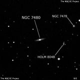 NGC 7480 - линзовидная галактика. Описание NGC 7480:, Галактика в созвездии Рыбы