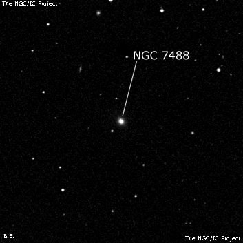 NGC 7488 - галактика. Описание NGC 7488:, Галактика в созвездии Рыбы