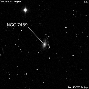 NGC 7489 - галактика. Описание NGC 7489:, Галактика в созвездии Пегас