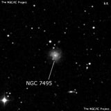 NGC 7495 - спиральная галактика. Описание NGC 7495:, Галактика в созвездии Пегас