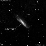 NGC 7497 - спиральная галактика с баром. Описание NGC 7497:, Галактика в созвездии Пегас