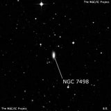 NGC 7498 - галактика. Описание NGC 7498:, Галактика в созвездии Водолей