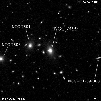 NGC 7499 - линзовидная галактика. Описание NGC 7499:, Галактика в созвездии Рыбы