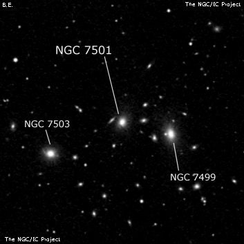 NGC 7501 - эллиптическая галактика. Описание NGC 7501:, Галактика в созвездии Рыбы
