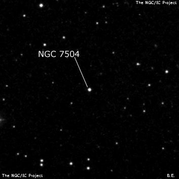 NGC 7504 - одиночная звезда. Описание NGC 7504:, Двойная звезда в созвездии Пегас