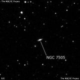 NGC 7505 - спиральная галактика. Описание NGC 7505:, Галактика в созвездии Пегас