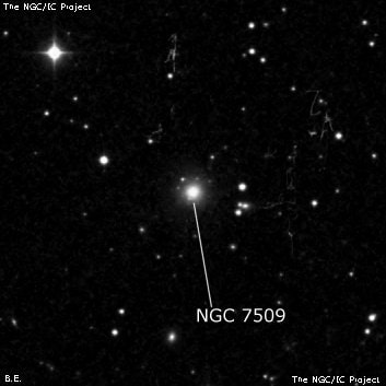NGC 7509 - галактика. Описание NGC 7509:, Галактика в созвездии Пегас
