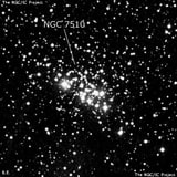 NGC 7510 - рассеянное скопление звёзд. Описание NGC 7510:, Рассеянное скопление в созвездии Цефей