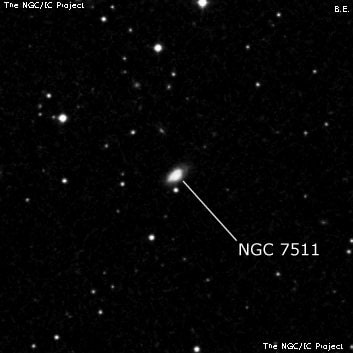 NGC 7511 - галактика. Описание NGC 7511:, Галактика в созвездии Пегас