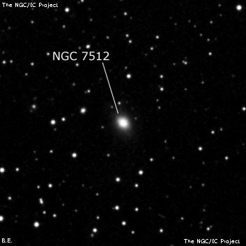 NGC 7512 - эллиптическая галактика. Описание NGC 7512:, Галактика в созвездии Пегас