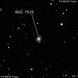 NGC 7519 - спиральная галактика. Описание NGC 7519:, Галактика в созвездии Пегас