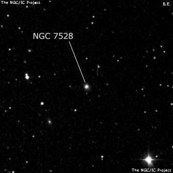 NGC 7528 - эллиптическая галактика. Описание NGC 7528:, Галактика в созвездии Пегас