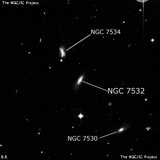 NGC 7532 - спиральная галактика с баром. Описание NGC 7532:, Галактика в созвездии Рыбы