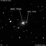 NGC 7556 - галактика. Описание NGC 7556:, Галактика в созвездии Рыбы