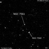 NGC 7561 - одиночная звезда. Описание NGC 7561:, Двойная звезда в созвездии Рыбы
