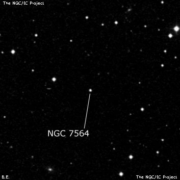 NGC 7564 - одиночная звезда. Описание NGC 7564:, Двойная звезда в созвездии Рыбы