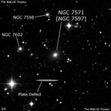 NGC 7571 - линзовидная галактика. Описание NGC 7571:, Объект глубокого космоса в созвездии Пегас