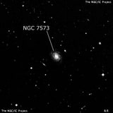NGC 7573 - спиральная галактика с баром. Описание NGC 7573:, Галактика в созвездии Водолей